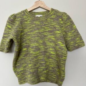 COS Marled Alpaca Short Sleeve Sweater